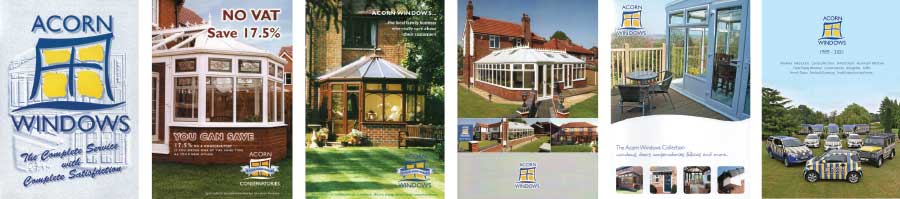 an image of some vintage Acorn Windows brochures