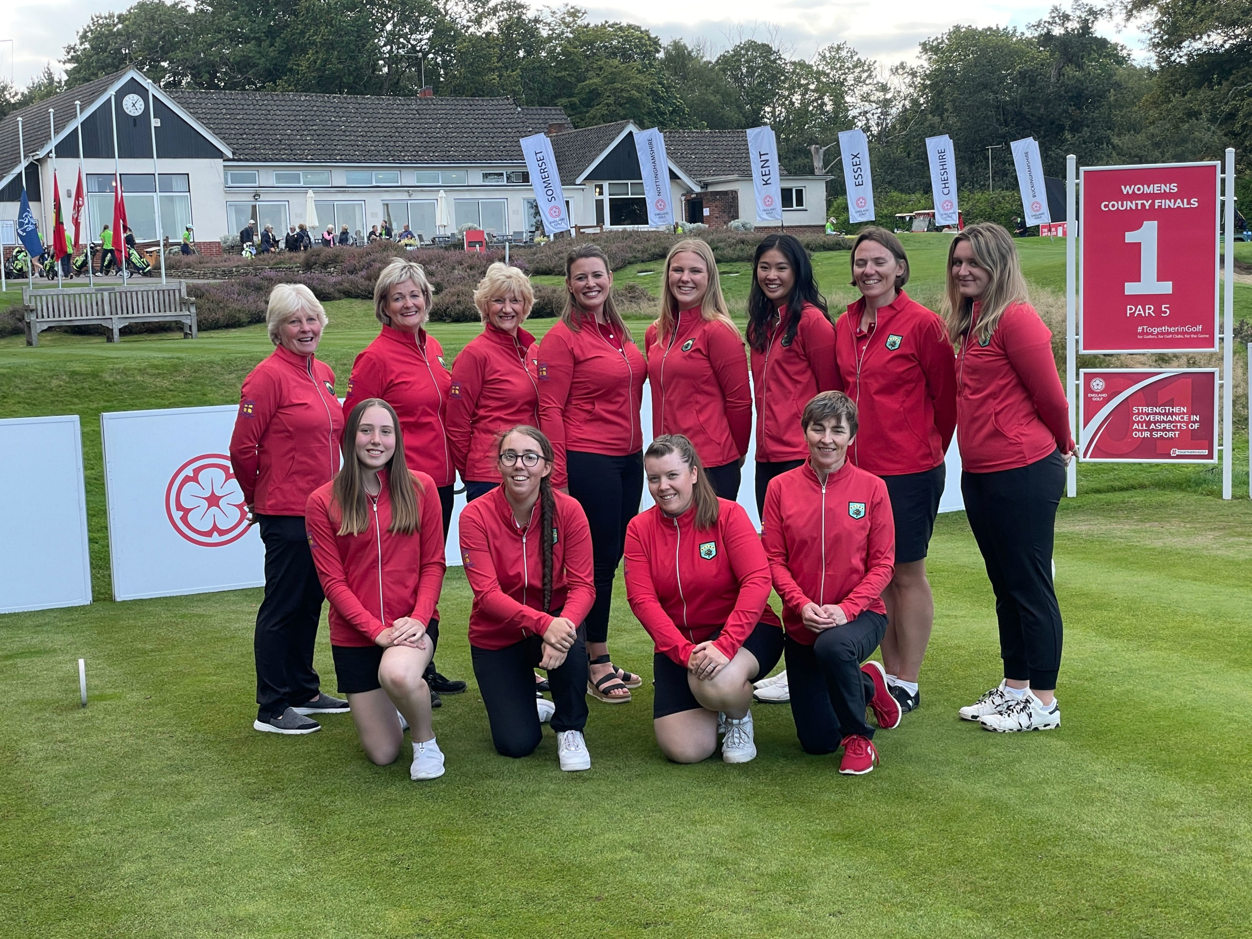 an image of the Notts county ladies golf team 2022