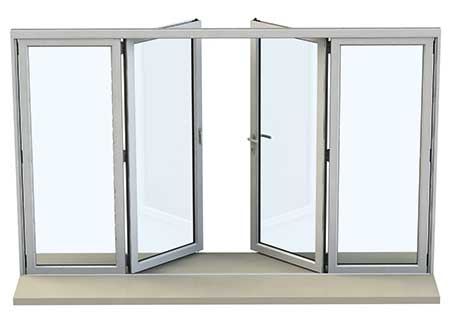 4 Door 1+1 bi-fold door configuration