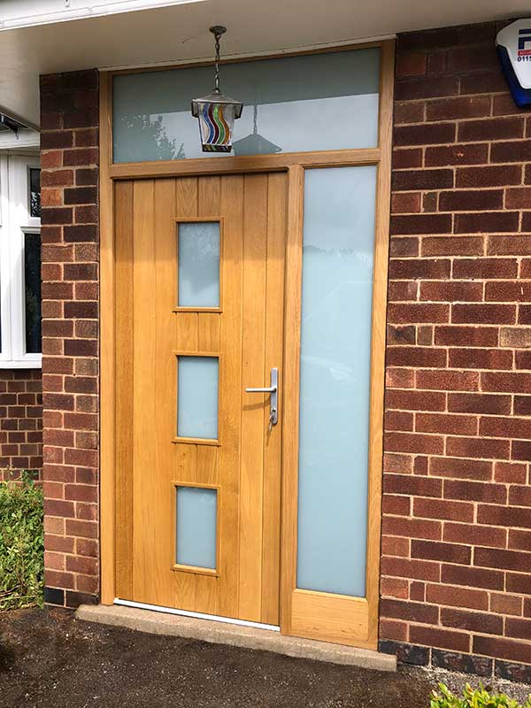 A hardwood domestic door from Acorn Windows in Nottingham
